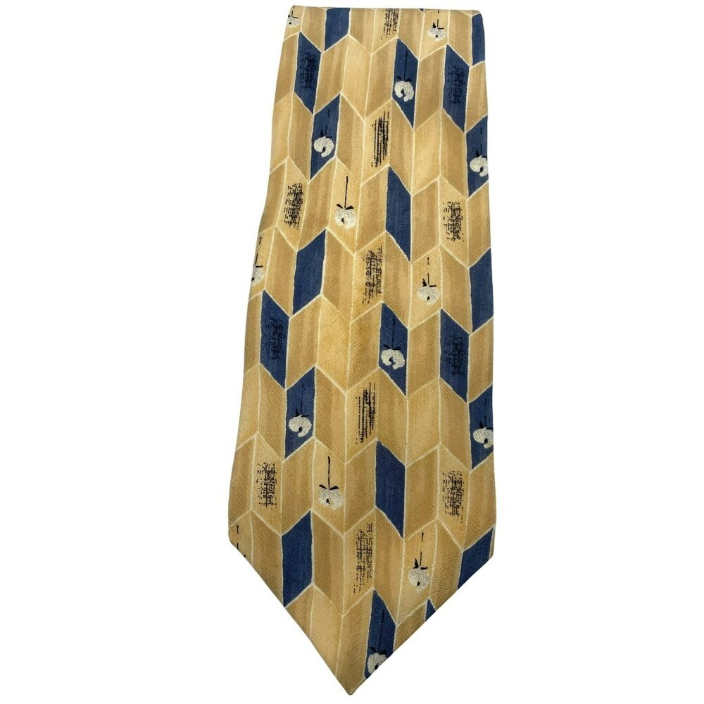 Zylos George Machado MCM Retro Italy Italian Silk Tie Neck Luxury Vintage Mens - Picture 2 of 6